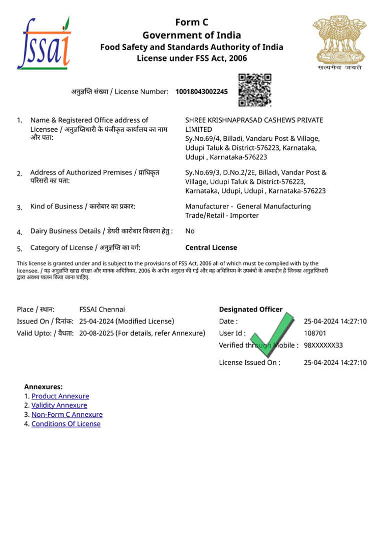 Fssai Certificate